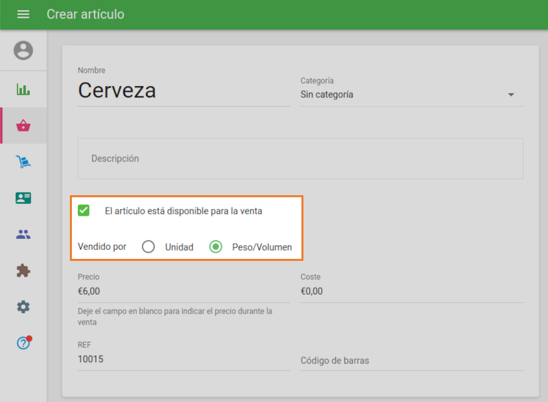 editar producto liquido