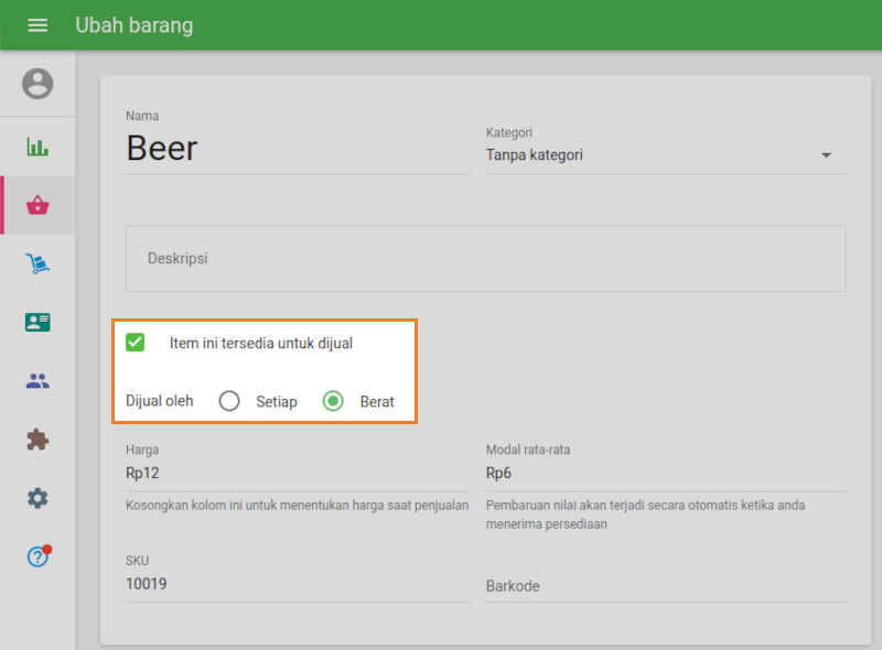 Simpan perubahan yang Anda buat