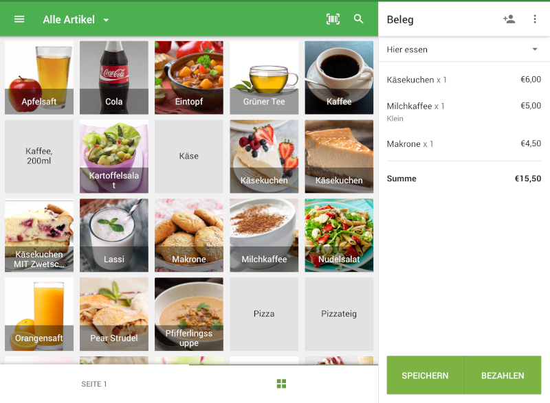 Dashboard und CDS angezeigt