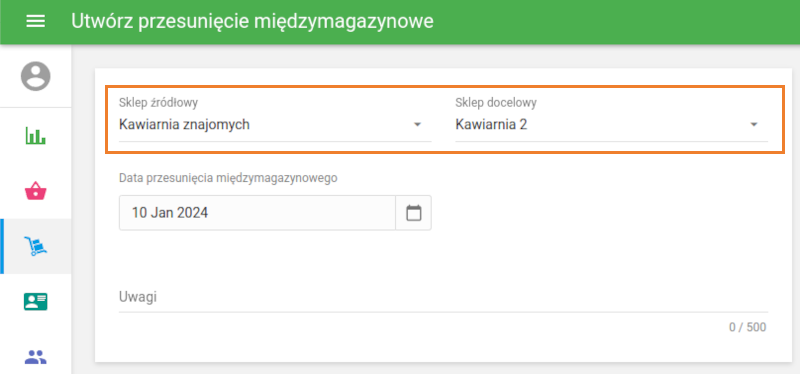 Sklep źródłowy i Sklep docelowy