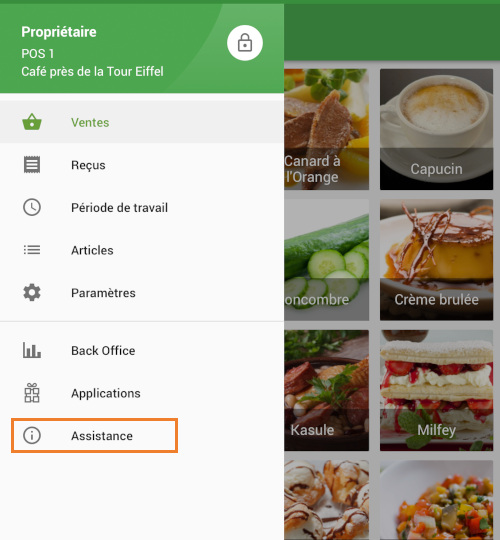 la section Assistance