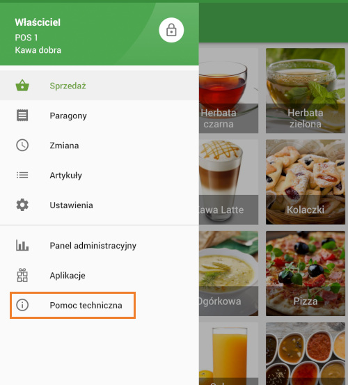 sekcja Pomoc techniczna