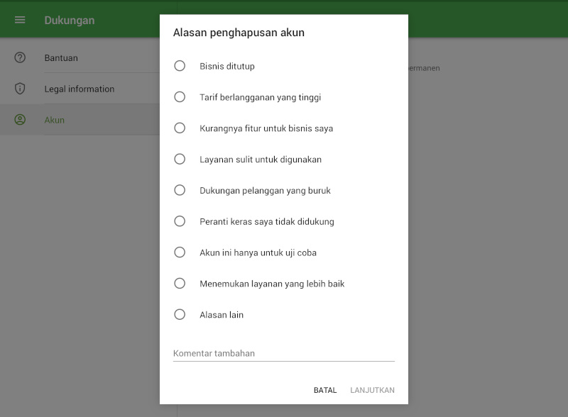 memahami alasan dari penghapusan