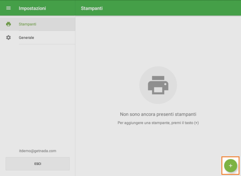 Crea una stampante selezionando