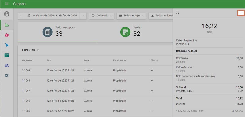 Clique no menu de três pontos no canto superior direito