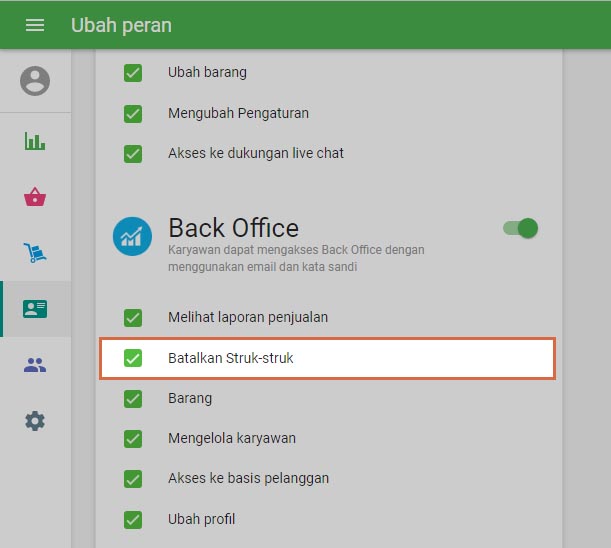 hak 'Batalkan struk'