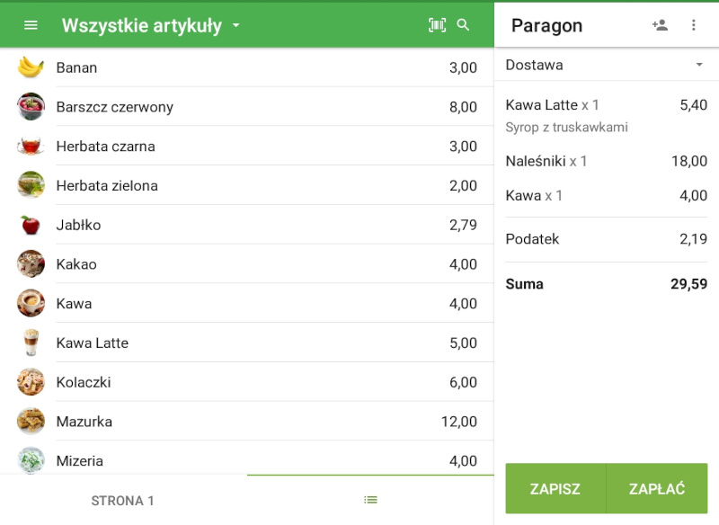 opcję listy w ustawieniach aplikacji „Układ elementu na ekranie głównym”