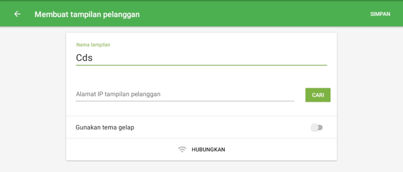 Panduan Pengaturan Customer Display System