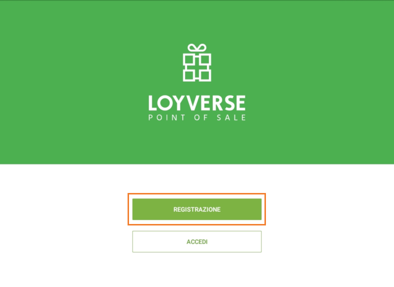 puoi registrarti ora cliccando su Registrazione