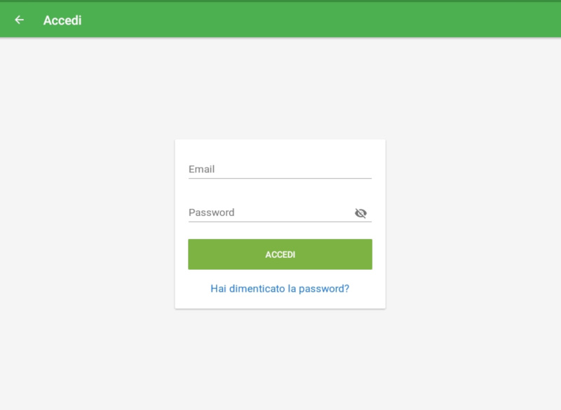 Procedura di accesso