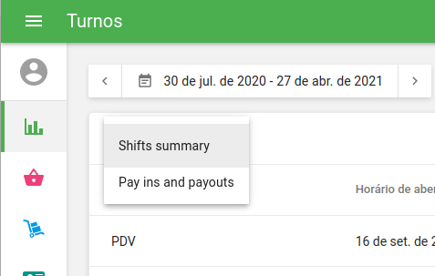 exportar um relatório de resumo