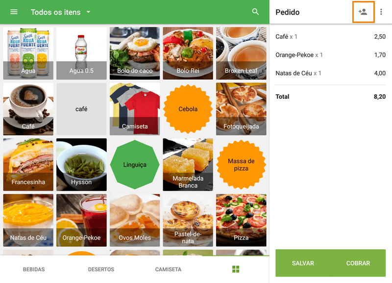 Icone 'Adicionar cliente'