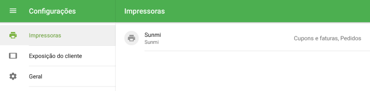 impressora na lista