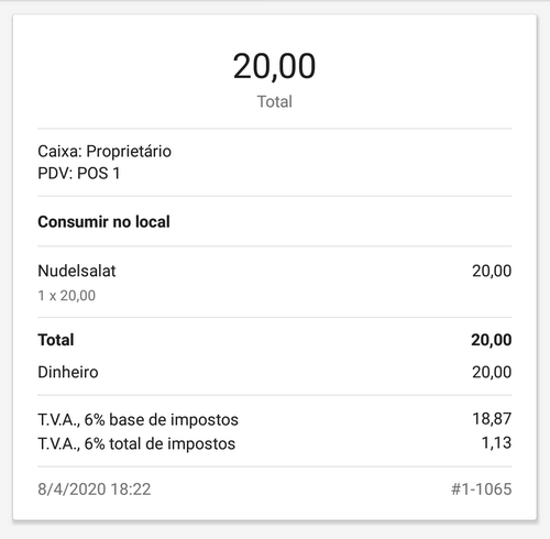 Impostos 'incluídos no preço'