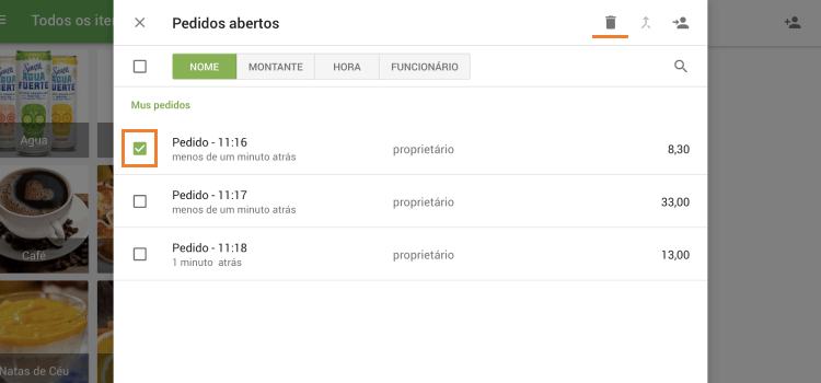 ícone de lata de lixo