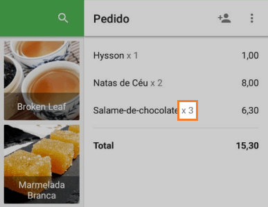 número de itens aumentará por um