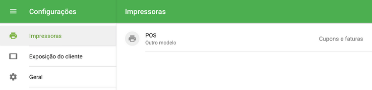 Impressora na lista
