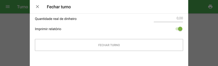 só 'Quantidade real de dinheiro'