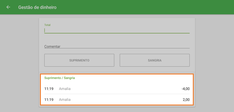 todos gerenciamento de caixa
