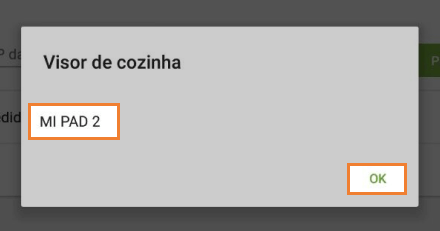 Selecione o dispositivo