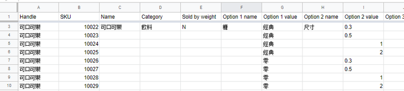 帶有變體的物品
