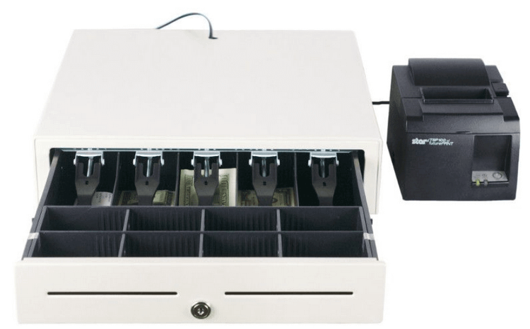 銷售完成後，現金抽屜將打開