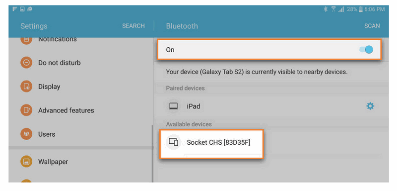 您的掃描儀在列表中