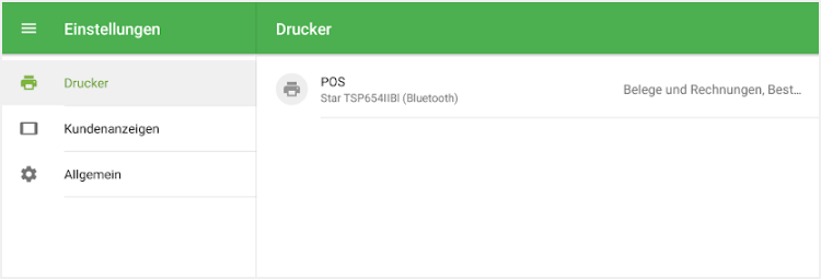 Drucker in der Liste