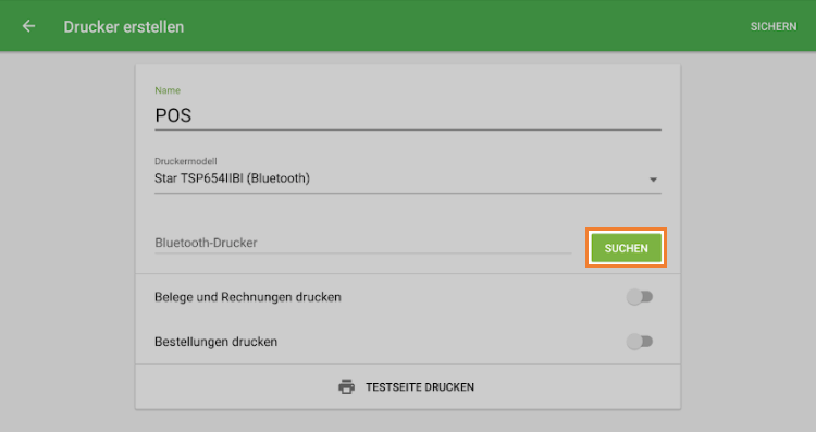 Schaltfläche 'Suchen'