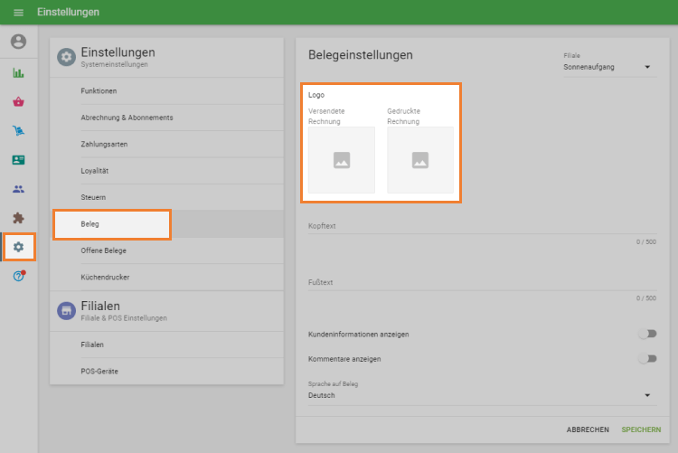 Laden Sie das Logo hoch