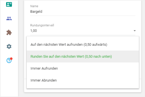 Regel für Rundungen