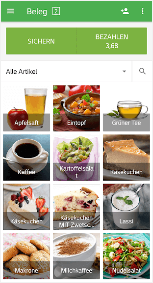 alle Artikel in drei Spalten angezeigt