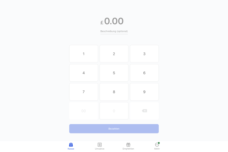 Geben Sie den Betrag ein