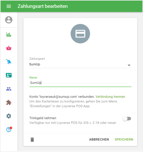 Schaltfläche 'Speichern'