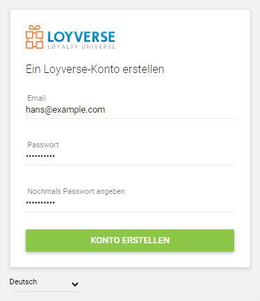 Der Mitarbeiter Backoffice-Formular