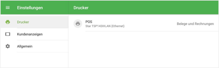 Drucker in der Liste