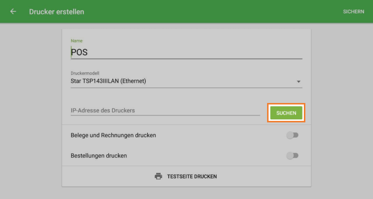 Schaltfläche 'Suchen'