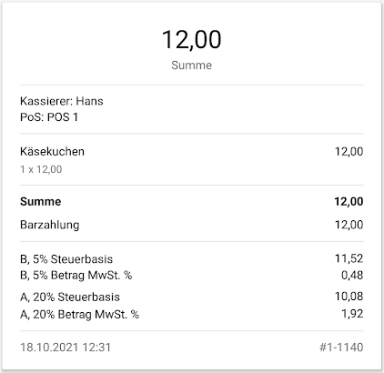mehrere 'im Preis enthaltene' Steuern