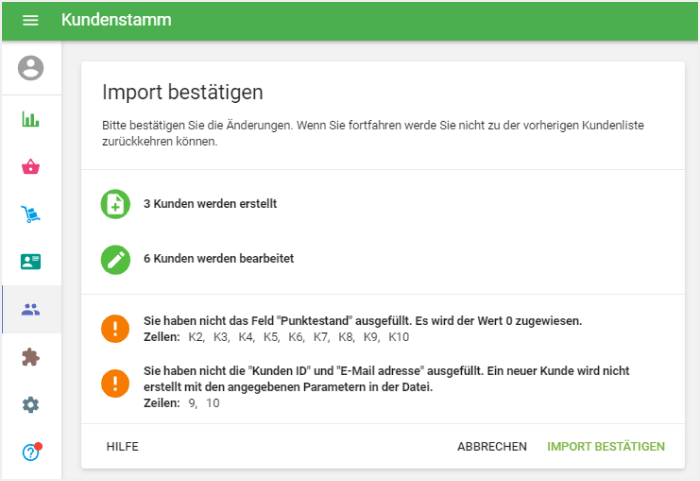 kurzen Bericht und Warnhinweisen