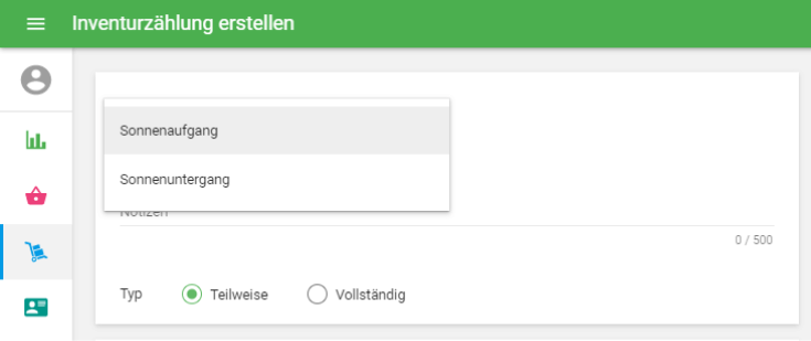 Wählen Sie die Filiale aus
