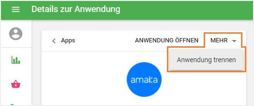 Anwendung deaktivieren