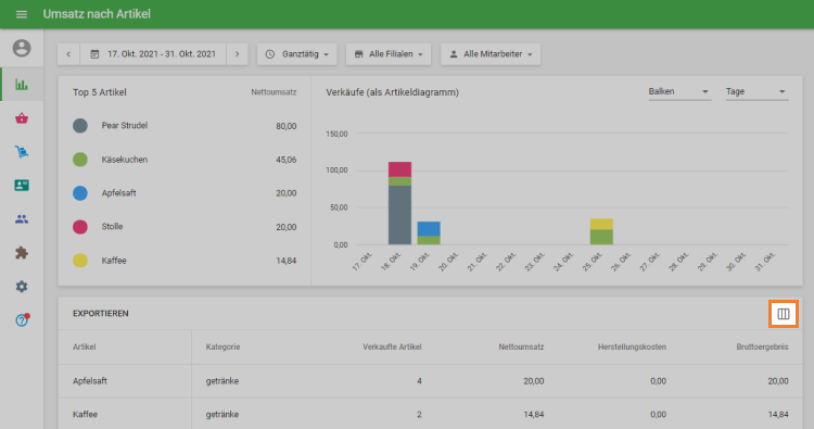 Symbol mit den drei vertikalen Linien