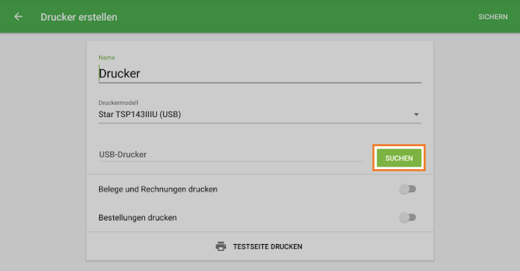 Schaltfläche 'Suchen'