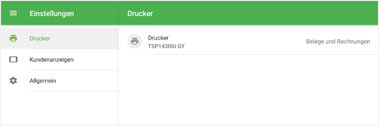 Drucker in der Liste