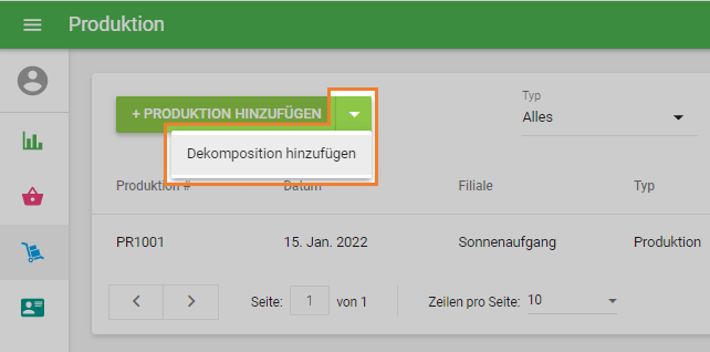 Dekomposition hinzufügen
