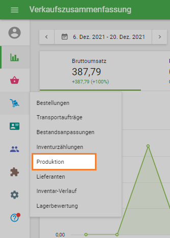 Abschnitt 'Produktion'