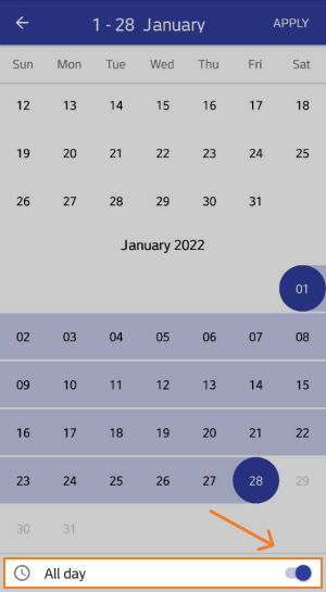 turn off the toggle “All day”