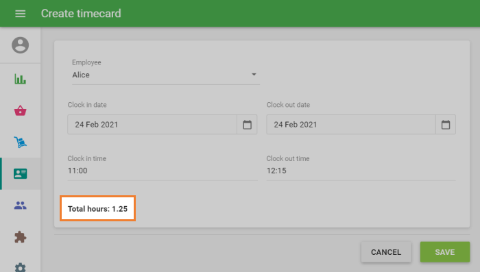 decimal in ‘Total Hours’