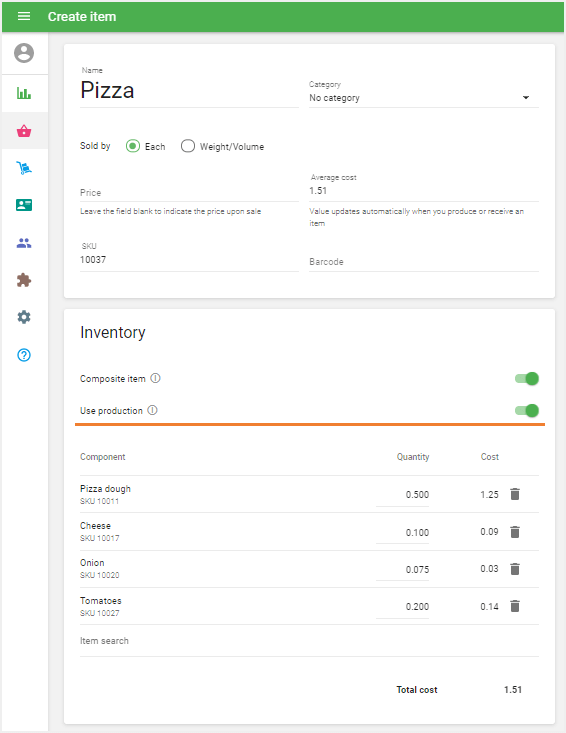 ‘Use production’ option