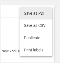 operations with the production document